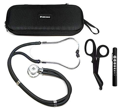 Dual Head Stethoscope with Matching Storage Case, EMT Shears and Pen Light - Assorted Colors - ASA TECHMED