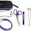 Dual Head Stethoscope with Storage Case, EMT Shears, Pen Light, Tuning Forks, Taylor Hammer, and Lister Scissors - Assorted Colors - ASA TECHMED