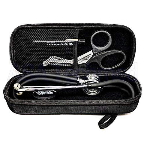 Dual Head Stethoscope with Storage Case, EMT Shears, Pen Light, Tuning Forks, Taylor Hammer, and Lister Scissors - Assorted Colors - ASA TECHMED