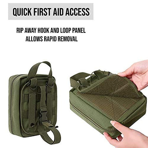 EMT Molle Pouch/ IFAK Pouch - Medical First Aid Kit Utility Pouch - ASA TECHMED