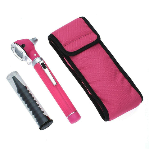 Fiber Optic Mini Pocket Otoscope in Matching Color Case and Extra Bulbs - Assorted Colors - ASA TECHMED