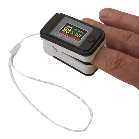 Fingertip Pulse Oximeter, Pulse Saturation Heart Rate Monitor with Pouch - ASA TECHMED