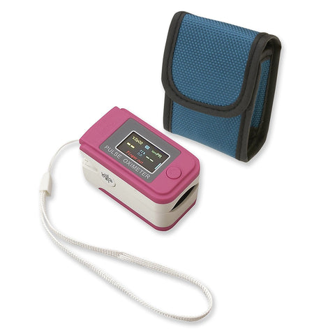 Fingertip Pulse Oximeter, Pulse Saturation Heart Rate Monitor with Pouch - ASA TECHMED