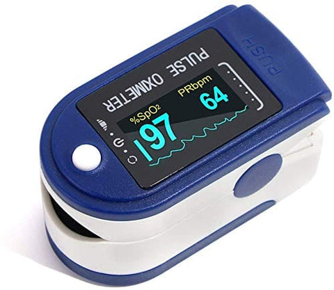 Fingertip Pulse Oximeter with Large OLED Display - Accurate Heart Rate and Blood Oxygen Saturation Monitor - ASA TECHMED