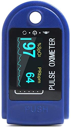 Fingertip Pulse Oximeter with Large OLED Display - Accurate Heart Rate and Blood Oxygen Saturation Monitor - ASA TECHMED