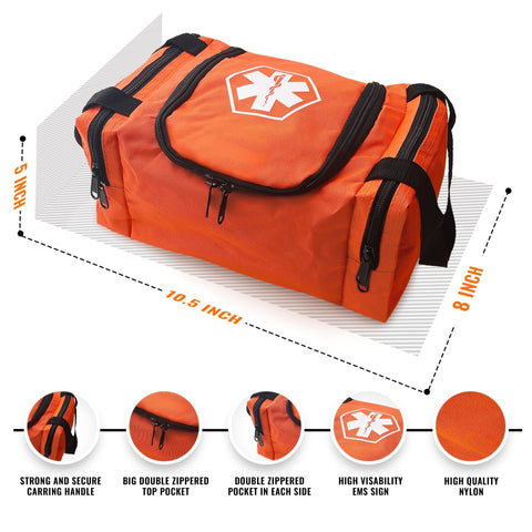 First Aid Responder EMS Emergency Medical Trauma Bag EMT 10.5"x5"x8 Fire Fighter - ASA TECHMED