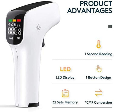 Infrared No - Contact Thermometer for Babies, Children, Adults, Indoor and Outdoor Use (1) - ASA TECHMED