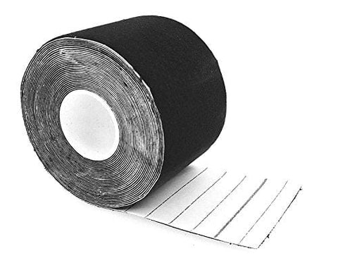 Kinesiology Tape Black & Blue (2 Rolls), Elastic Therapeutic Sports Tape for Knee Shoulder and Elbow, Breathable, Water Resistant, Latex Free, 2" x 82' feet Per Roll Free EMT Shear - ASA TECHMED