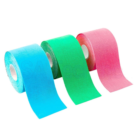 Kinesiology Tape Roll 3 - Pack in Blue, Pink & Green - ASA TECHMED