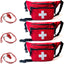 Lifeguard Fanny Pack With Whistle Lanyard - Baywatch Style Hip Pack, Adjustable Strap - ASA TECHMED