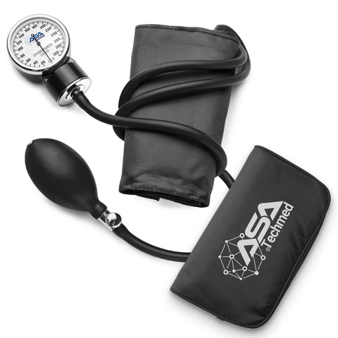 Manual Blood Pressure Monitor - Aneroid Sphygmomanometer Blood Pressure Cuff arm for Nurses Universal - ASA TECHMED