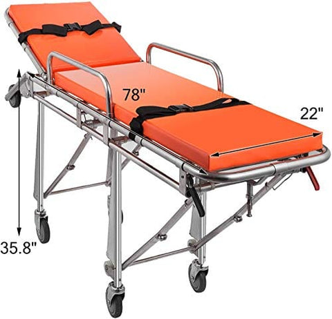 Medical Hospital Gurney / Stretcher for Ambulance/ Hospital with Automatic Loading/ Folding for Patient Transfer - ASA TECHMED