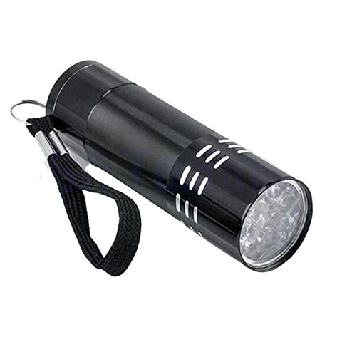 Mini Aluminum UV Ultra Violet LED Flashlight (Black) - ASA TECHMED