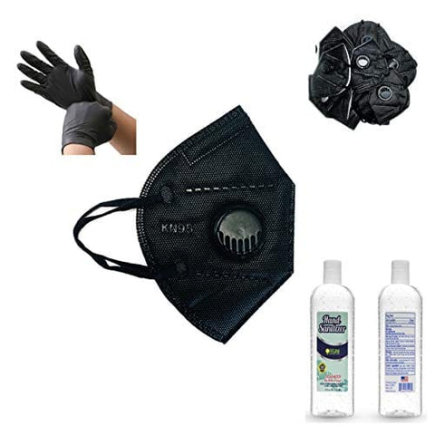 New Disposable Back to Work/Business KIT with Face Mouth Mask Hand Sanitizer and Gloves - ASA TECHMED