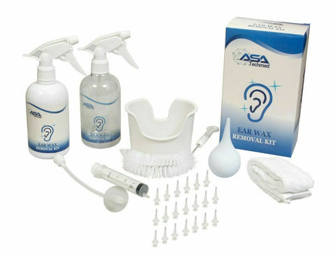 NEW Ear Wax Cleaner Earwax Removal Kit Earwax Cleaning Tool Basin Brush 20 Tips - ASA TECHMED