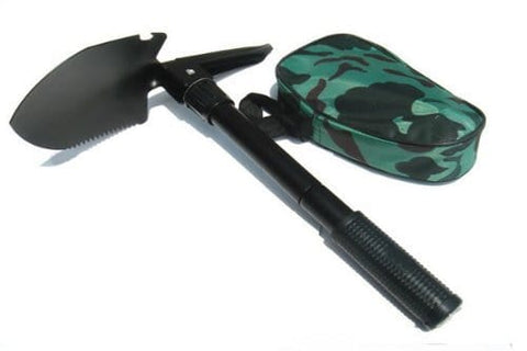 New Multi - Tool Folding Shovel with Pouch, Camping Field Gear Survival Tool. Great for Emergency Situations to Keep in Car, Truck. Garden Shovel - ASA TECHMED