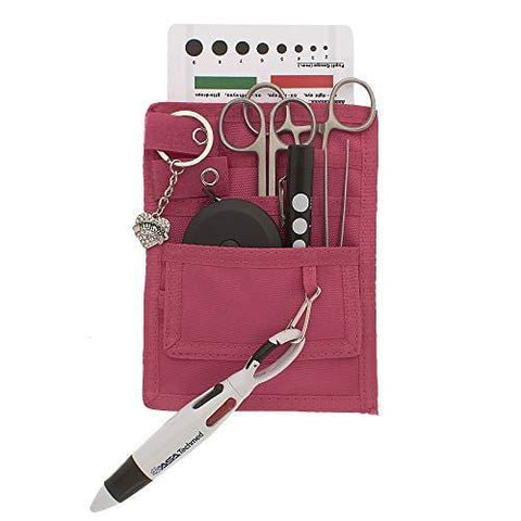 Nurse Organizer Pouch with Stainless Steel & Black Instruments - Assorted Colors - ASA TECHMED