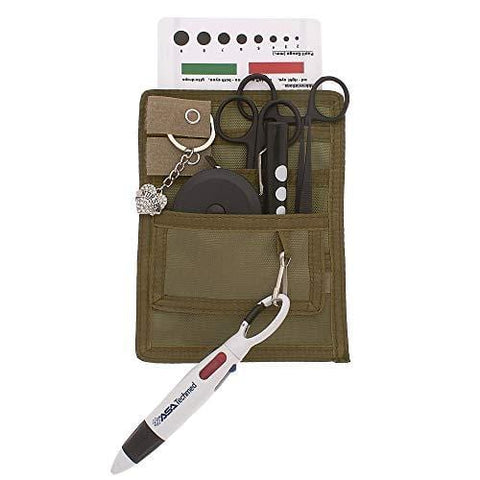 Nurse Organizer Pouch with Tactical Black Instruments - Assorted Colors - ASA TECHMED