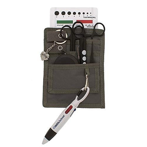 Nurse Organizer Pouch with Tactical Black Instruments - Assorted Colors - ASA TECHMED