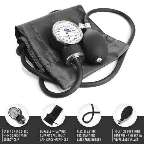 Nurse Starter Kit: Complete Diagnostic Tools with Blood Pressure Monitor, Stethoscope, Otoscope, and More - ASA TECHMED