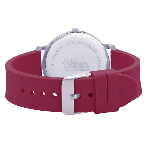 Nurse Watch with 30 Pulsometer, Silicone Band, Second Hand, and Military Time - Assorted Colors - ASA TECHMED