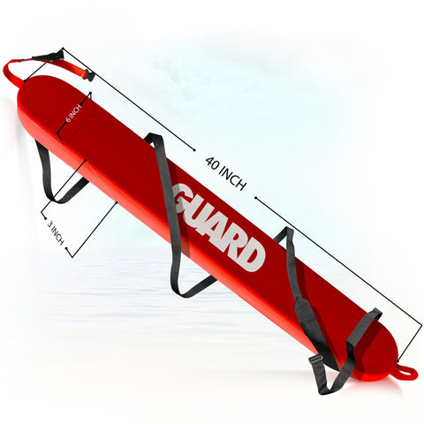 Premium Lifeguard Rescue Tube with Matching Red Whistle - ASA TECHMED