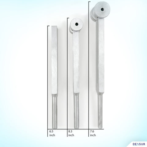 Premium Medical Grade Tuning Forks with Fixed Weights in C128, C256 and C512 Sizes - ASA TECHMED