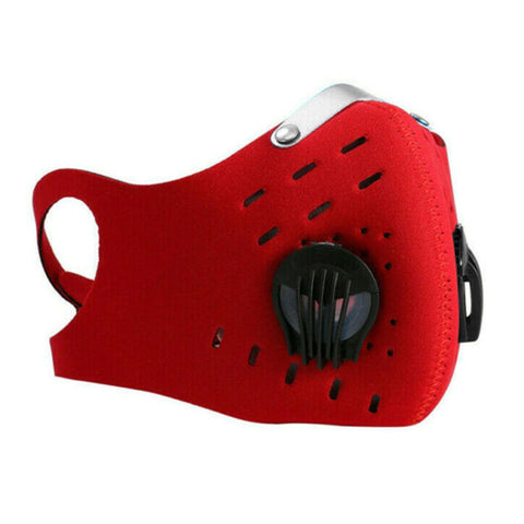 Reusable Dual Air Breathing Valve Face Mask Cover with Activated Carbon Filter - ASA TECHMED