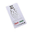 Snellen Plastic Eye Chart with LED Pupil Gauge Pen Light, Taylor Hammer, Tape Measure and 4 - Color Pen - ASA TECHMED