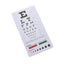 Snellen Pocket Eye Chart Wall Chart for Visual Acuity with Red + Green Lines, Pupil Gauge - ASA TECHMED