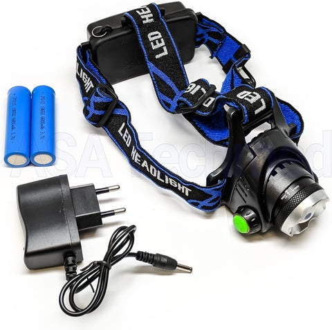 Tactical 30000LM Rechargeable T6 LED Headlamp 18650 Headlight Head Lamp Torch - ASA TECHMED