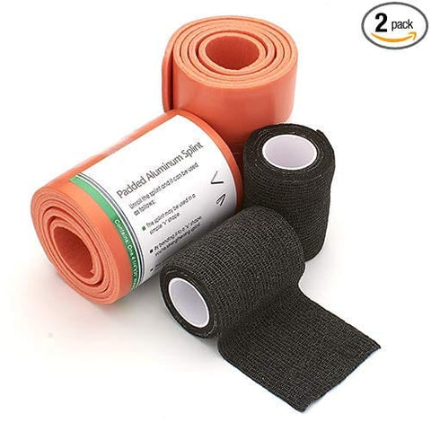 Universal Splint Roll with Self Adherent Cohesive Tape Adhesive Bandage Wrap for Sports, First Aid, Pets - ASA TECHMED